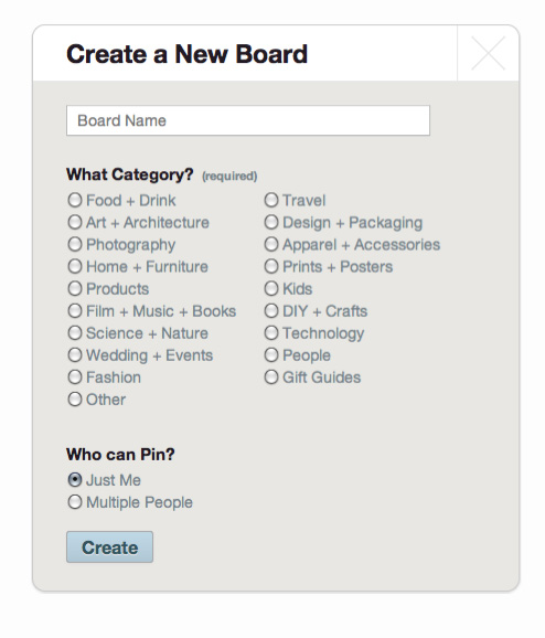 Create-a-board-Pinterest