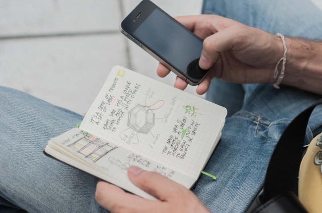 L’application Moleskine Smart Notebook transforme vos esquisses de dessin en format optimisé pour Adobe (SVG)