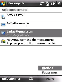 Configuration des mails de l'option Web & Mail de Bouygues