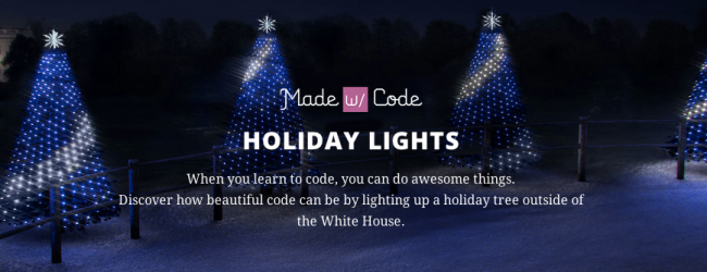 Google demande à des milliers de jeunes filles de programmer les lumières de l’arbre de Noel de la Maison Blanche