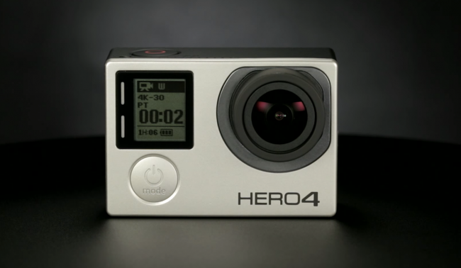 Une mise à jour apporte quelques nouveautés sur la GoPro de Hero4